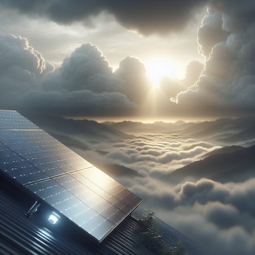 ¿Qué pasa en días nublados con las placas solares?
