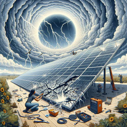 ¿Qué pasa si se rompe una placa solar?