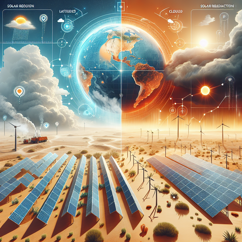 Cómo afecta la ubicación geográfica a la producción solar