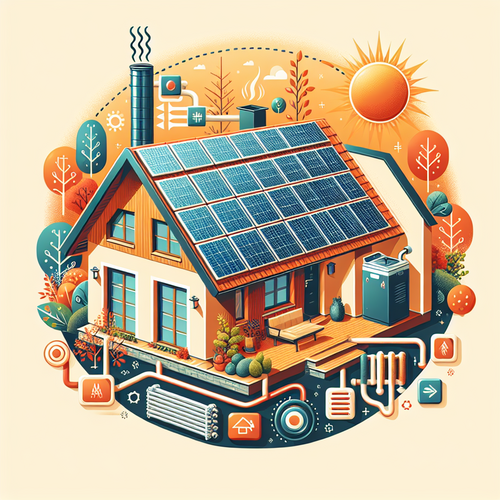 Cómo combinar energía solar con calefacción