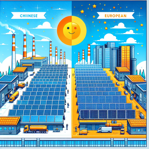 Comparativa entre placas solares chinas y europeas